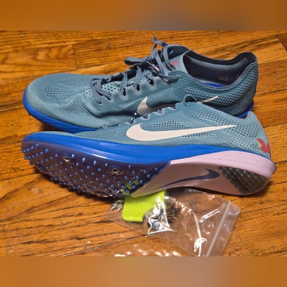 Nike | Shoes | Nike Zoomx Dragonfly 2 Denim Turquoise Track Spikes
